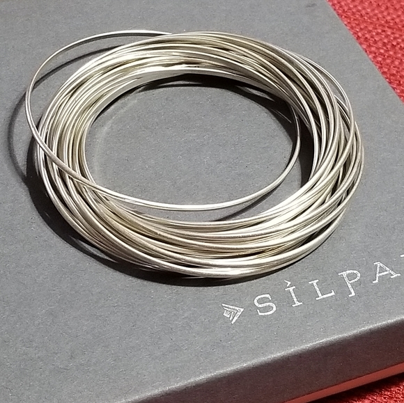 Silpada Sterling Silver 21-Bangle Bracelet - Picture 7 of 12